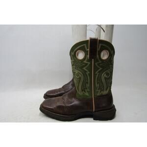 DURANGO Lady Rebel Womens Sz 9 M Brown Leather Buckaroo Stockman Cowboy Boots
